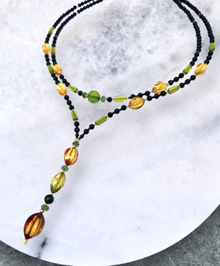 琥珀ネックレス AN-3374