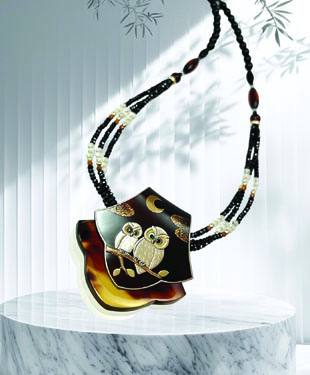 べっ甲蒔絵PN/帯留